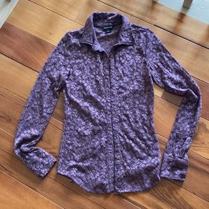 Moda international purple lace top